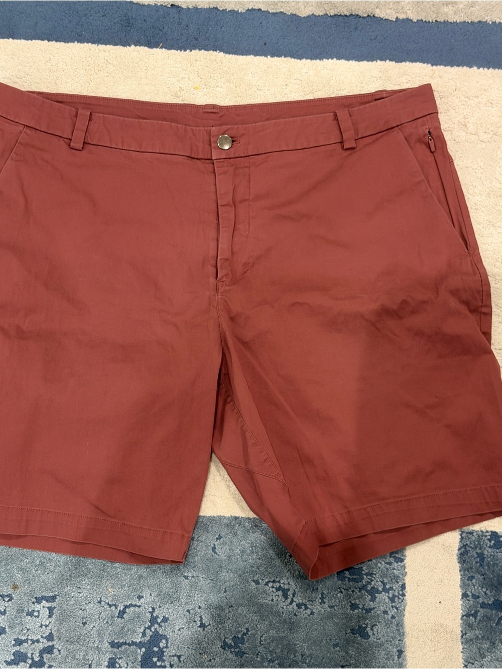 Lululemon Men's Commission Short – Size 38 – Rust / Terracotta Cotton Blend